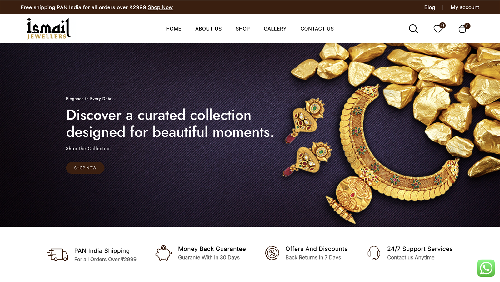 Ismail Jewellers — Luxury Jewelry eCommerce built by MR Quest Technologies