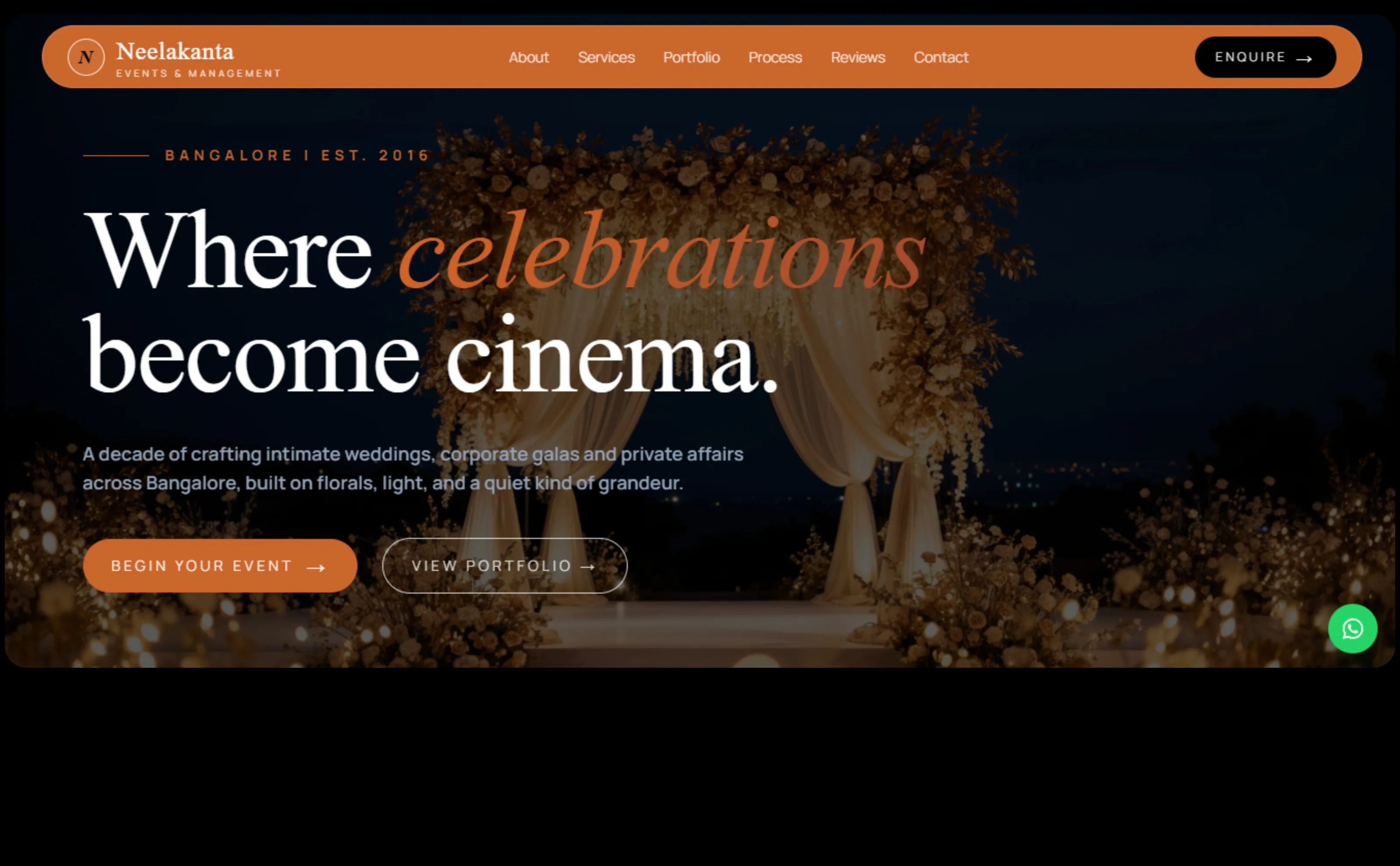 Neelakanta Events and Management — Event Management Platform built by MR Quest Technologies